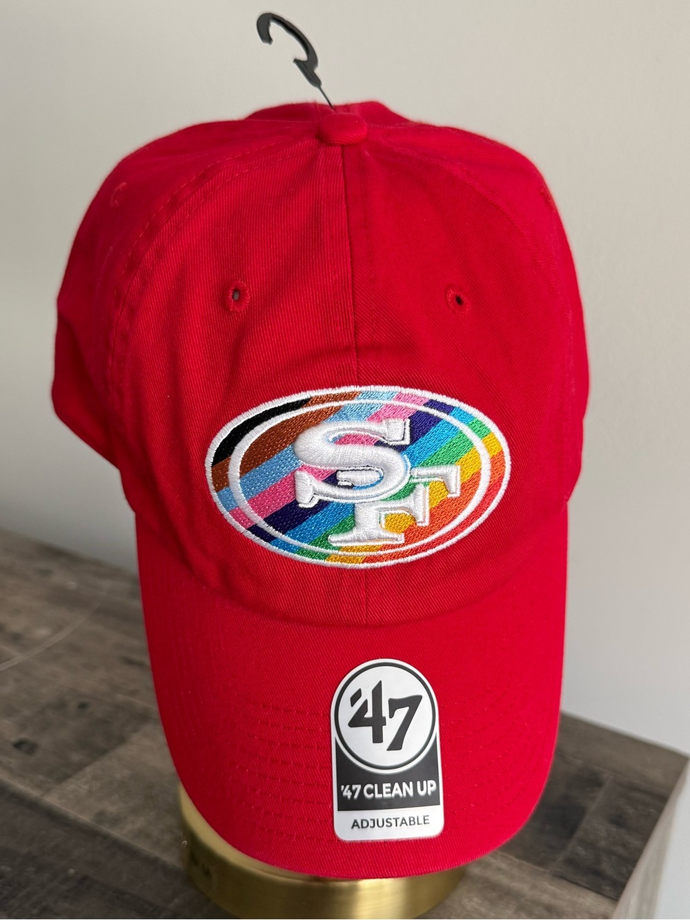 NWT LGBTQi San Francisco 49ers '47 Brand Red Adjustable Baseball Hat